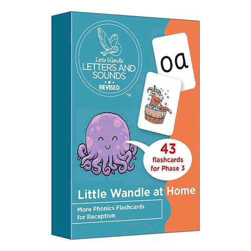 英文原版 Little Wandle at Home More Phonics Flashcards for Reception 自然拼读闪卡阶段3 43张 英文版 进口英语原版书籍