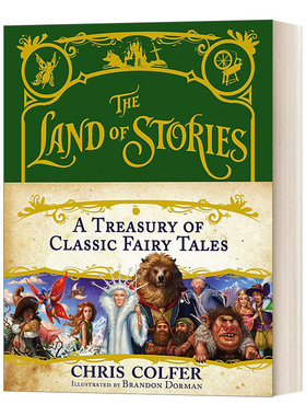 英文原版 The Land of StoriesA Treasury of Classic Fairy Tales 异世界童话之旅 彩绘 A4大厚收藏版 英文版 进口英语原版书籍