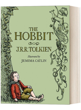 霍比特人 精装 彩色插画版 The Hobbit  杰迈玛·卡特林 英文原版奇幻小说 进口英语书籍