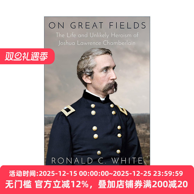 英文原版 On Great Fields 在伟大的战场上 Joshua Lawrence Chamberlain张伯伦传记 Ronald C. White 精装 进口英语原版书籍