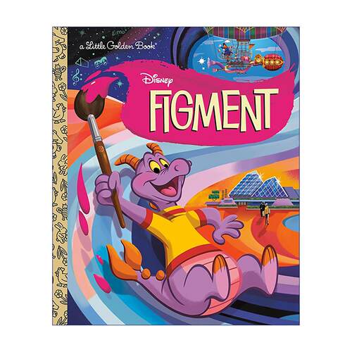 英文原版 Figment Disney Classic 紫色小龙? 迪士尼经典 兰登书屋精装小金书 英文版 进口英语原版书籍