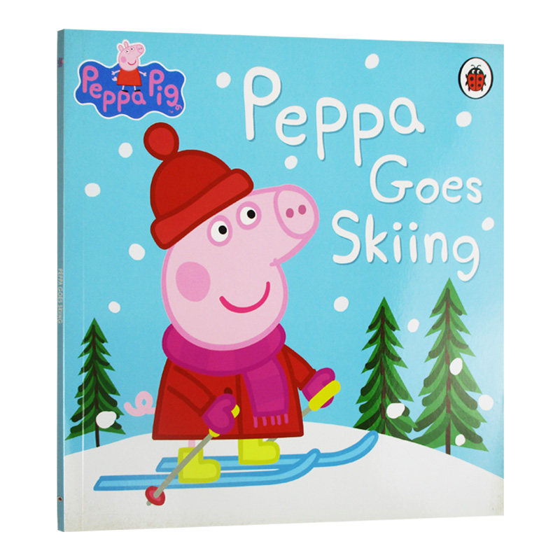 peppa pig peppas goes skiing 英文原版绘本 粉红猪小妹 小猪佩琪