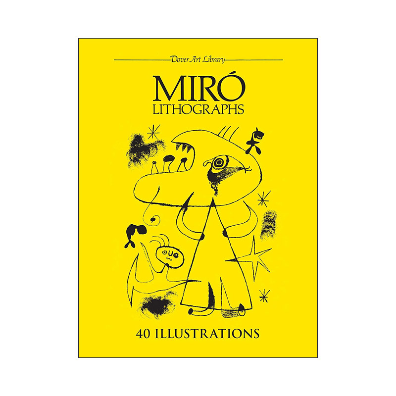 英文原版 Miro Lithographs 胡安·米罗平版版画集 与毕加索齐名 Joan Miro 英文版 进口英语原版书籍