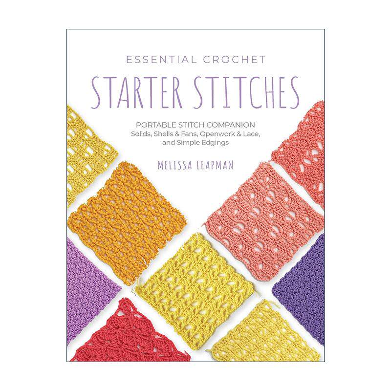 英文原版 Essential Crochet Starter Stitches 基本钩针入门针法袖珍口袋指南 英文版 进口英语原版书籍