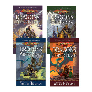 Dragons Winter 4册装 Autumn 冬夜 盛夏 Night Flame Twilight 英文原版 Dawning 秋暮 Summer 春晓 龙枪编年史1 奇幻小说 Spring