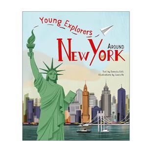 英文原版 Young Explorers Around New York 小小探险家 纽约环游记 儿童科普百科绘本精装 英文版 进口英语原版书籍