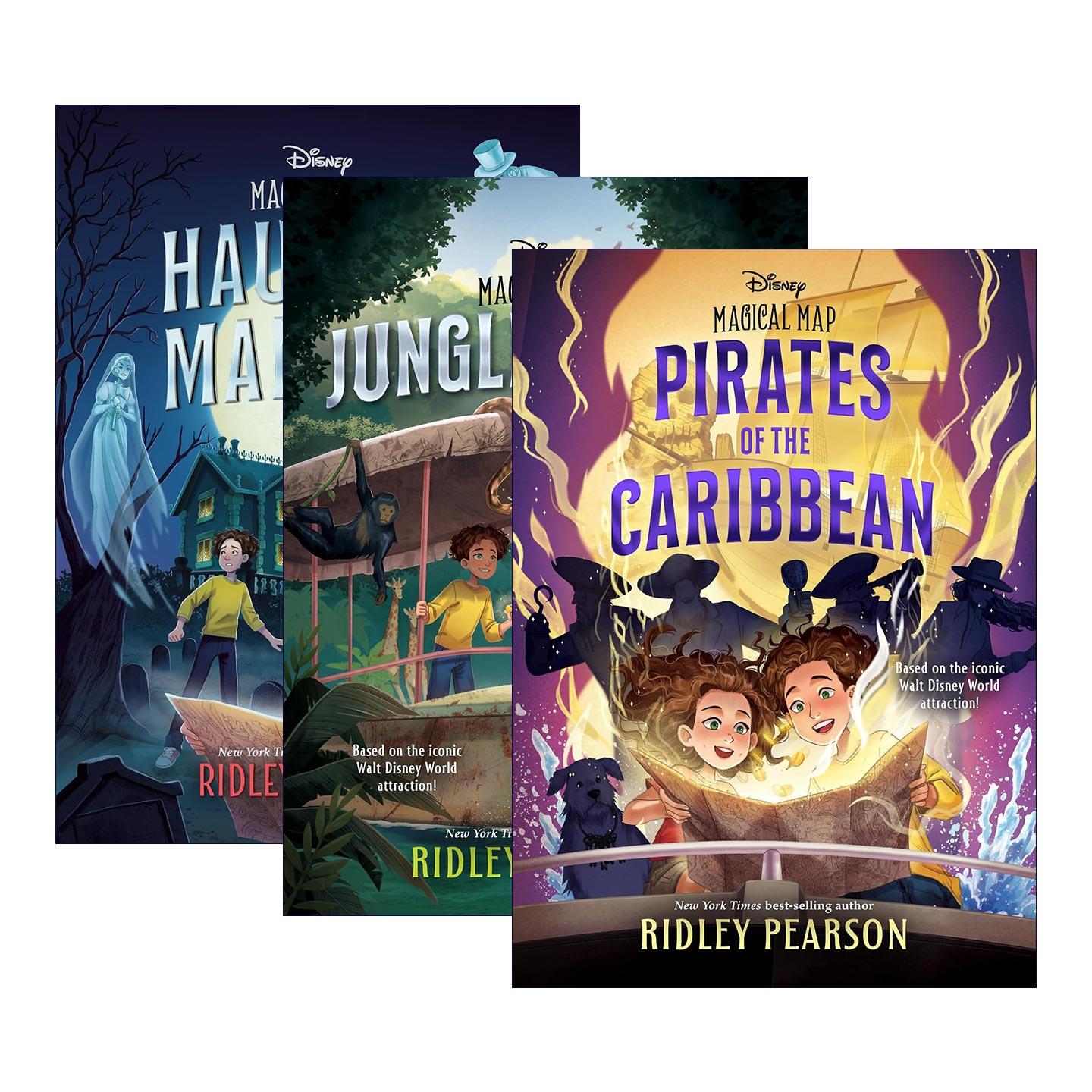 英文原版 Magical Map 魔法地图系列3册 迪士尼儿童奇幻章节桥梁故事书 Ridley Pearson 英文版 进口英语原版书籍