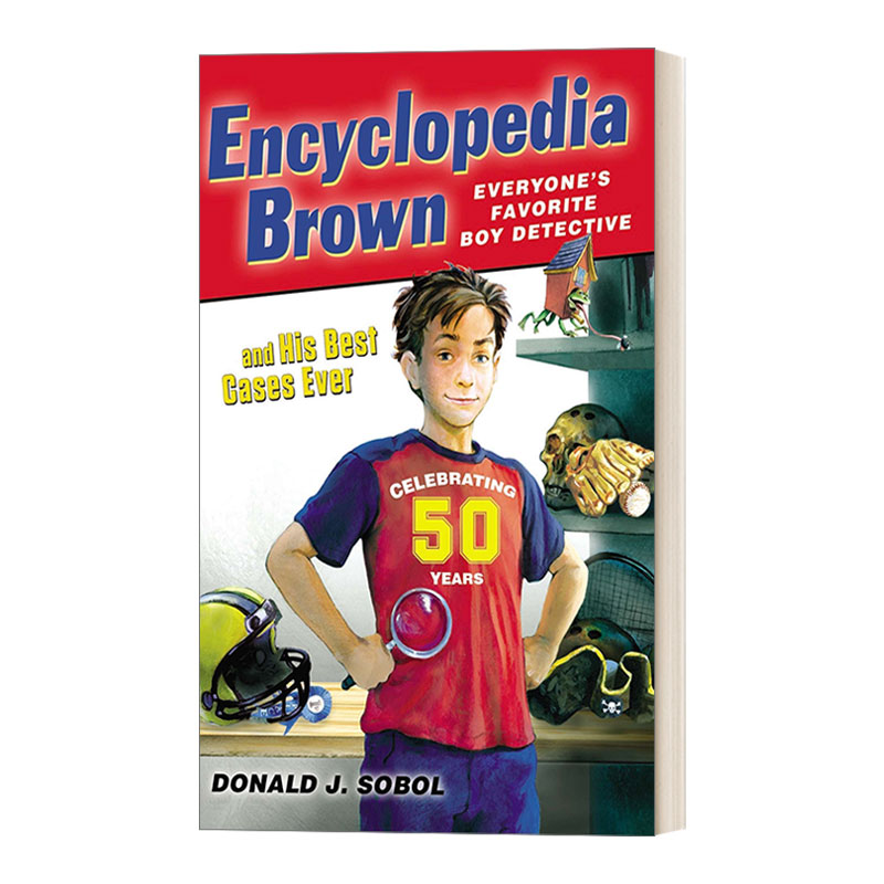 百科全书小布朗 最好的案子 Encyclopedia Brown and his Best Cases Ever 英文原版儿童侦探小说 进口英语书籍 - 封面