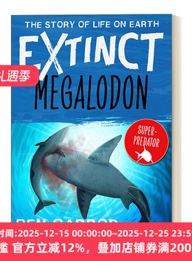 英文原版 Megalodon 灭绝物种 地球上生命的故事系列 巨齿鲨 英文版 进口英语原版书籍