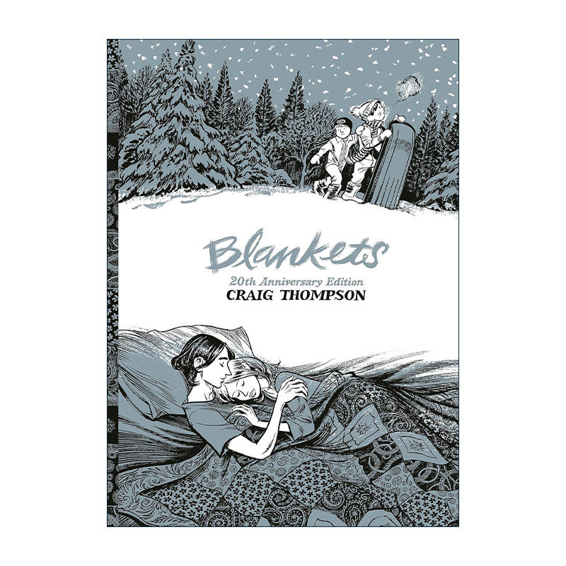 英文原版 Blankets 被子 克雷格·汤普森漫画 2004艾斯纳奖漫画 精装 英文版 进口英语原版书籍