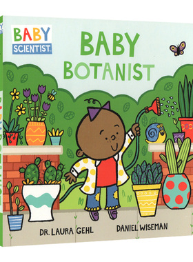 儿童科学家纸板书 Baby Scientist Baby Botanist 英文原版植物认知百科 小小植物学家英语知识儿童绘本读物书籍
