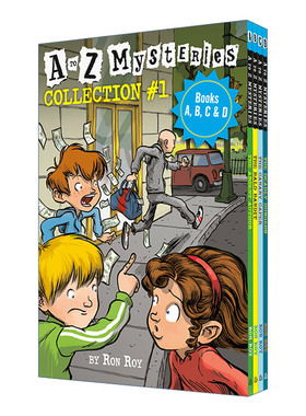 A to Z Mysteries Boxed Set Collection #1 Books A  B  C  & D A to Z神秘案件系列A-D四册盒装 英文原版儿童读物 进口英语书籍