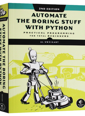编程快速上手 让繁琐工作自动化第二版 Automate the Boring Stuff with Python 英文原版计算机网络读物进口书籍