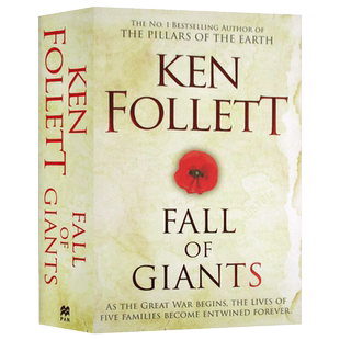 世纪三部曲1 巨人的陨落 英版 Fall of Giants 英文原版历史小说 进口文学书籍
