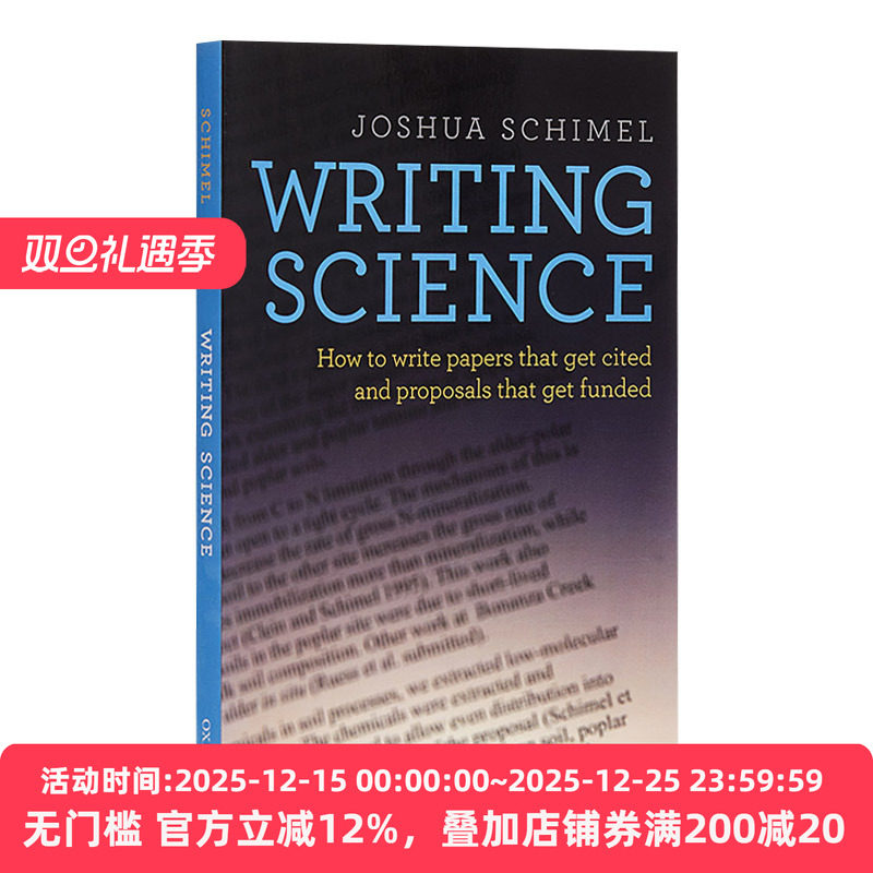 Writing Science 科学论文写作 如何写可以被引用的论及如何写可以获得资助的计划 英文原版英语写作考试参考书籍