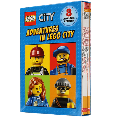 英文原版绘本 乐高城市历险8册 Scholastic Reader Adventures In Lego City 儿童英语分级读物 学乐分阶阅读 英文版进口书籍