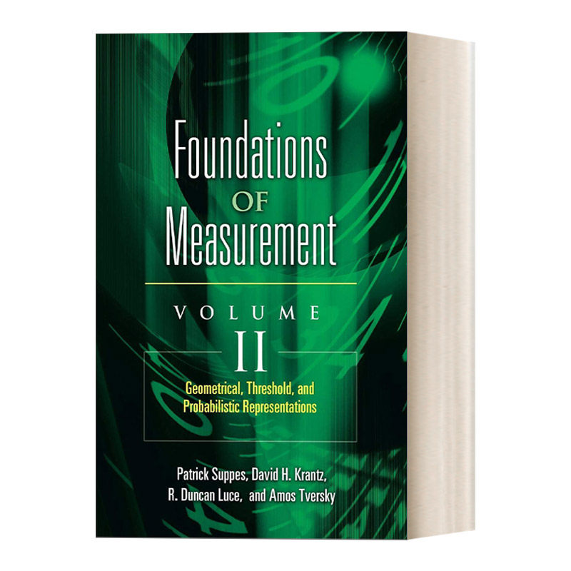 英文原版 Foundations of Measurement Volume II 测量基础卷二 几何，阈值和概率表示 Dover数学丛书 英文版 进口英语原版书籍