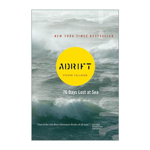 英文原版 Adrift Adrift 漂流 一个人在海上的76天 英文版 进口英语原版书籍