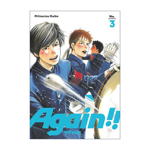 英文原版 Again 3 再一次03 同名动漫漫画 桃花期作者 冰上的尤里角色原案久保美津郎 英文版 进口英语原版书籍