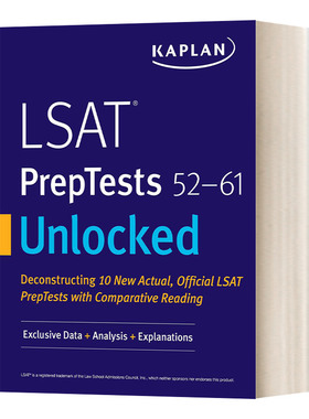 美国法学院入学考试备考 52-61 LSAT PrepTests 52-61 Unlocked  英文原版考试用书 进口英语书籍