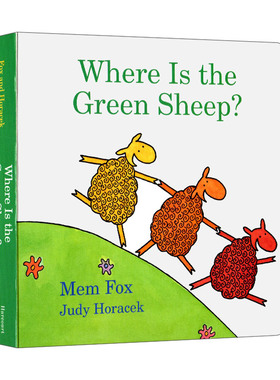 绿色的小羊在哪里 Where Is the Green Sheep? 英文原版儿童纸板书 吴敏兰推荐绘本 进口英语书籍
