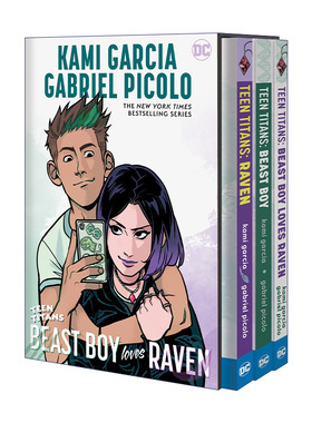 英文原版 Teen Titans Raven and Beast Boy HC Box Set 少年泰坦 乌鸦和野兽男孩精装盒装3册 DC漫画 Kami Garcia英文版进口书籍