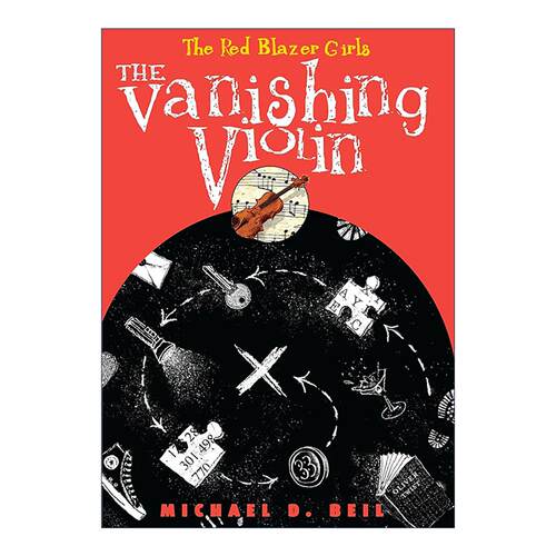 英文原版 The Red Blazer Girls 02 The Vanishing Violin 红外套少女侦探团系列2 消失的小提琴 青少年推理小说 Michael D. Beil
