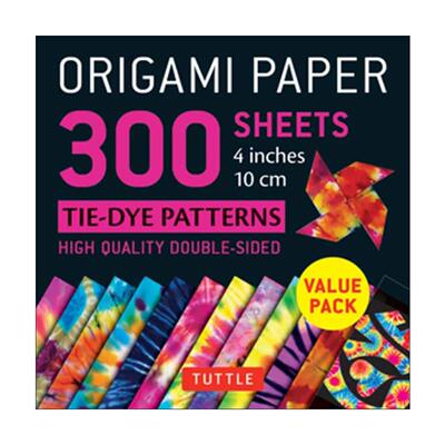 英文原版 Origami Paper 300 Sheets Tie-Dye Patterns 4