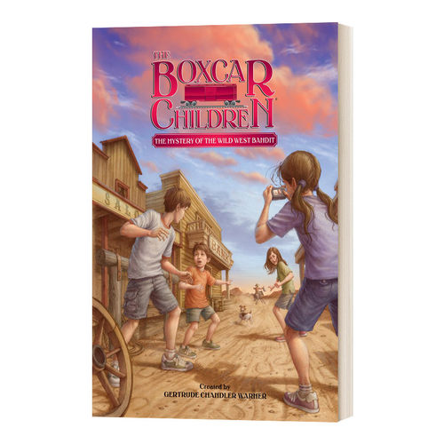 The Mystery of the Wild West Bandit 西大荒强盗之谜 棚车少年135 The Boxcar Children Mysteries 精装 英文原版儿童读物书籍
