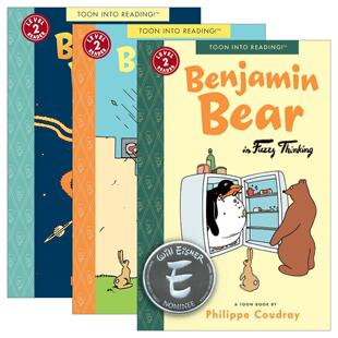 英文版 书籍 TOON 班杰明熊系列3册 儿童全彩漫画绘本 Bear Level 进口英语原版 英文原版 分级读物 Benjamin