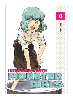 英文原版 Interviews with Monster Girls 4 亚人酱有话要说4 同名动漫治愈漫画 Petos 英文版 进口英语原版书籍