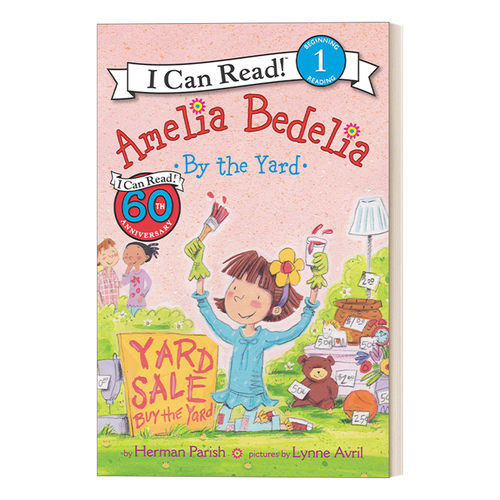 英文原版 Amelia Bedelia by the Yard 阿米莉亚在院子边 糊涂女佣分级阅读 I Can Read Level 1 英文版 进口英语原版书籍