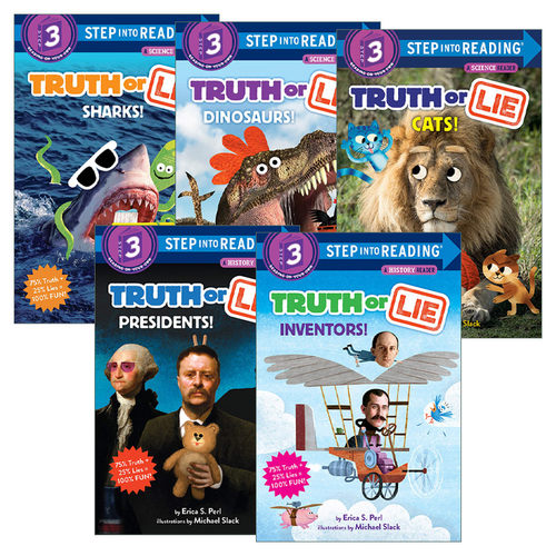 Step into Reading 3 Truth or Lie 真真假假系列5册 儿童科普读物 兰登书屋分级阅读