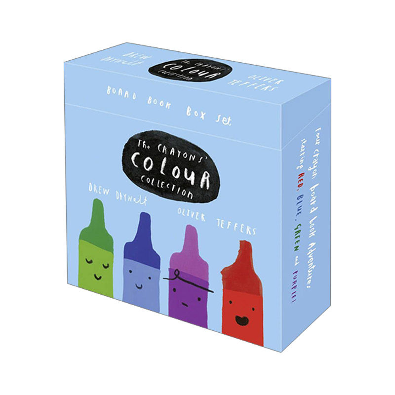 The Crayons’ Colour Collection 小蜡笔大罢工系列 四册纸板书盒装 儿童色彩认知