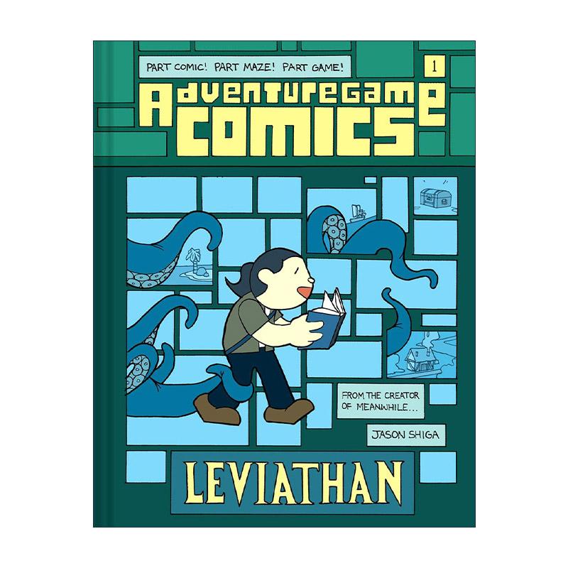 英文原版 Adventuregame Comics Leviathan 冒险游戏漫画 利维坦 儿童互动图像小说 精装 Meanwhile作者Jason Shiga 英文版