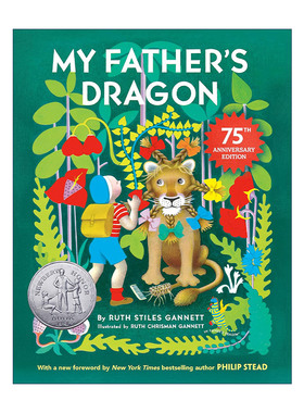 英文原版 My Father's Dragon 我爸爸的小飞龙 1949纽伯瑞银奖 75周年纪念版 精装收藏版 英文版 进口英语原版书籍