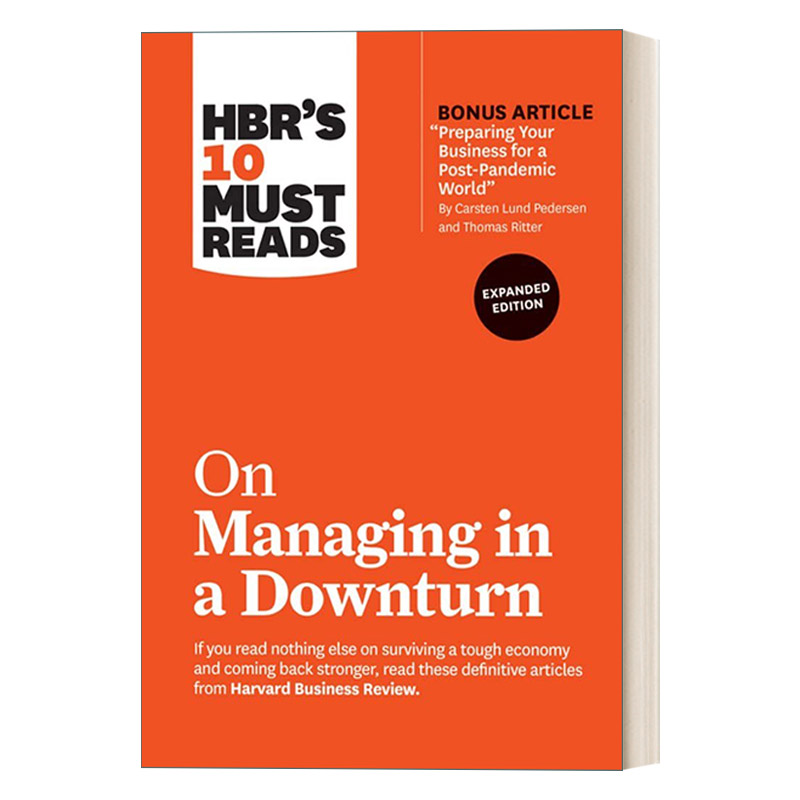 哈佛商业评论关于经济衰退中的管理十大需读读物 HBR's 10 Must Reads on Managing in a Downturn 英文原版市场经济营销读物