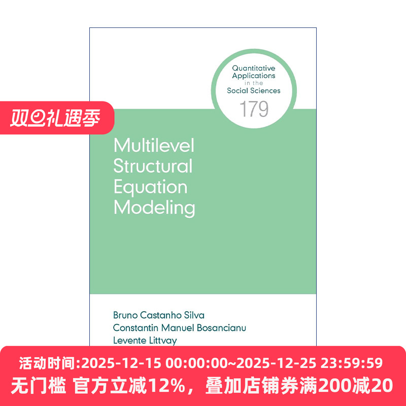 英文原版 Multilevel Structural Equation Modeling 多元结构方程模型 布鲁诺·卡斯塔尼奥·席尔瓦 进口书籍