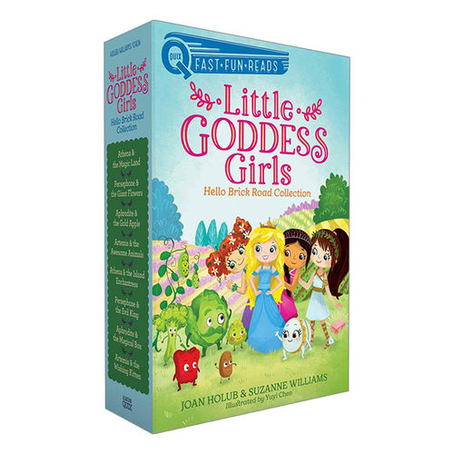 英文原版 Little Goddess Girls Hello Brick Road Collection  小女神们1-8册套装  冒险章节书 英文版 进口英语原版书籍