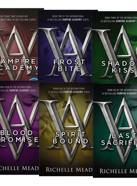 英文原版小说 Vampire Academy 吸血鬼学院系列6册 Richelle Mead 英文版 进口英语原版书籍