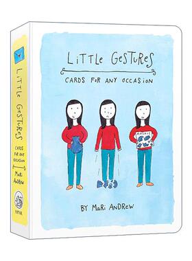 英文原版 Little Gestures 小手势 适合任何场合的50张明信片 英文版 进口英语原版书籍