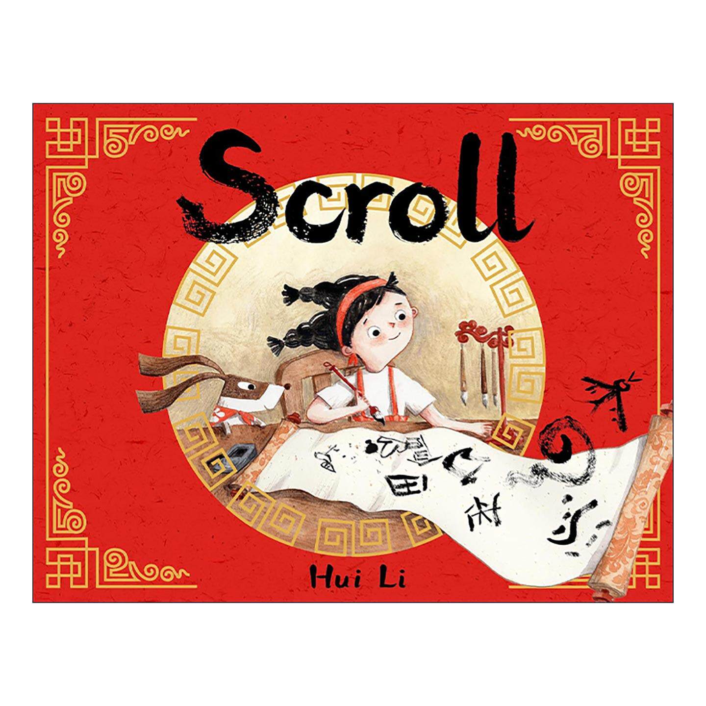 英文原版 Scroll 卷轴中的汉字 精装绘本 英文版 进口英语原版书籍