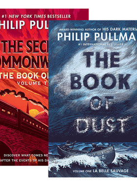 The Book of Dust 灰烬之书+尘埃之书三部曲 2册 英文原版青少年奇幻冒险小说 黑暗物质三部曲前传 Philip Pullman