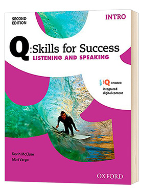 Oxford Q Skills for Success Listening and Speaking Intro Level  牛津学术成功系列听说教材初级 英文原版词汇语言学习书籍
