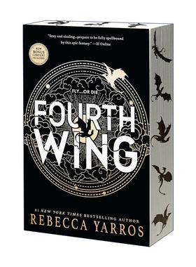 英文原版 Fourth Wing 龙骑士战争学院1 四旋翼 英文版 进口英语原版书籍
