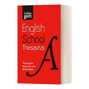 Collins Gem School Thesaurus 6th edition 柯林斯德语同义词词典 袖珍版 英文原版字典 进口英语工具书籍
