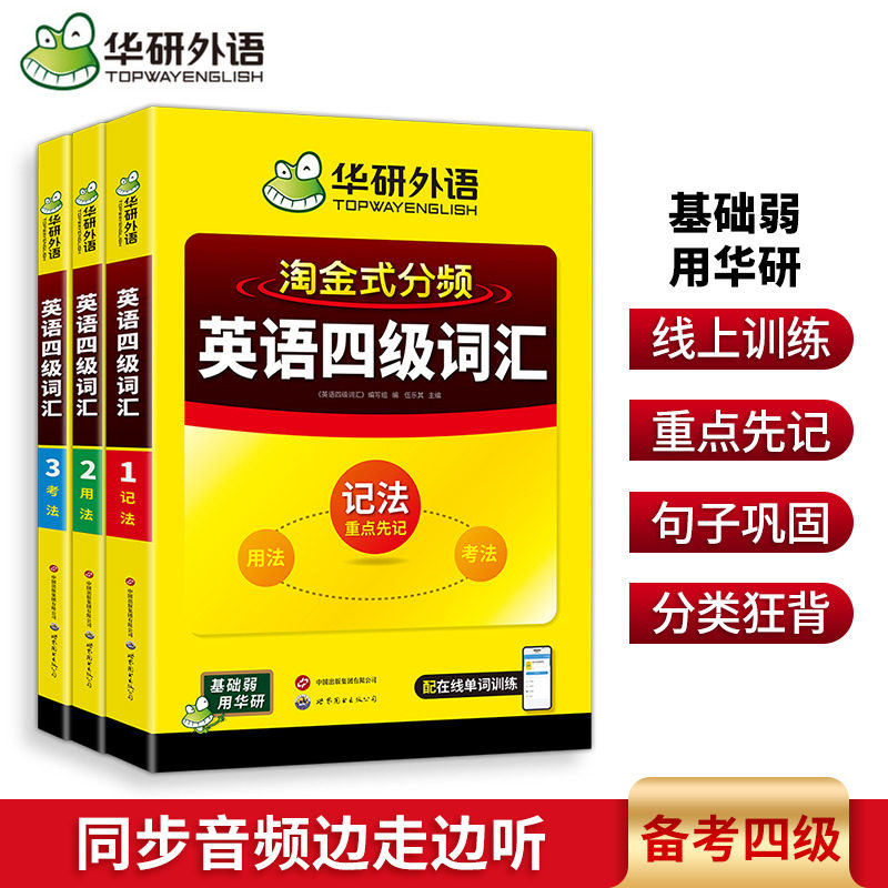 华研外语淘金式分频四级词汇
