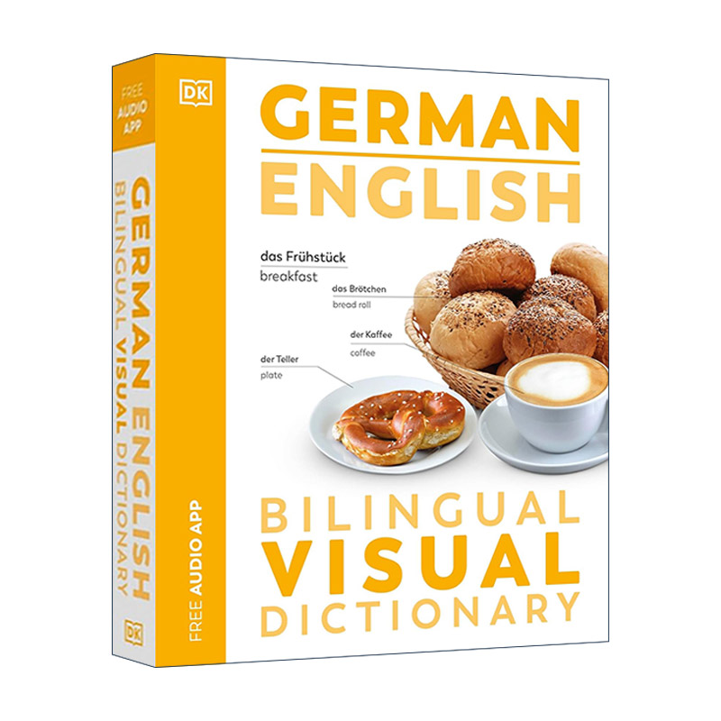 原版 German English Bilingual Visual Dictionary DK德语英语双语图解字典 附APP音频 进口原版书籍