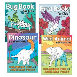 英文原版 A Did You Know? Coloring Book 给孩子的书系列4册 自然科普百科涂色着色书 益智游戏活动 英文版 进口英语原版书籍