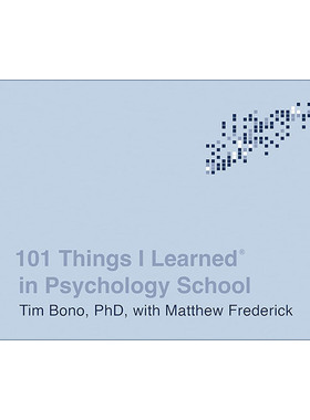 英文原版 101 Things I Learned in Psychology School 我在心理学学院学到的101件事 精装 Matthew Frederick 英文版 进口书籍